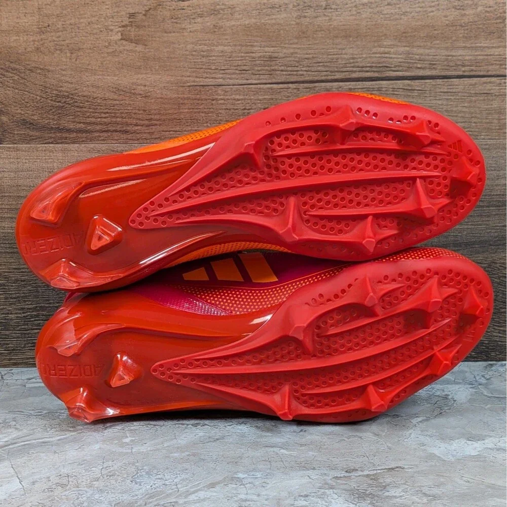 Adidas Adizero Electric Snack Attack Men's 9 Chili Red Orange Cleats IE4402